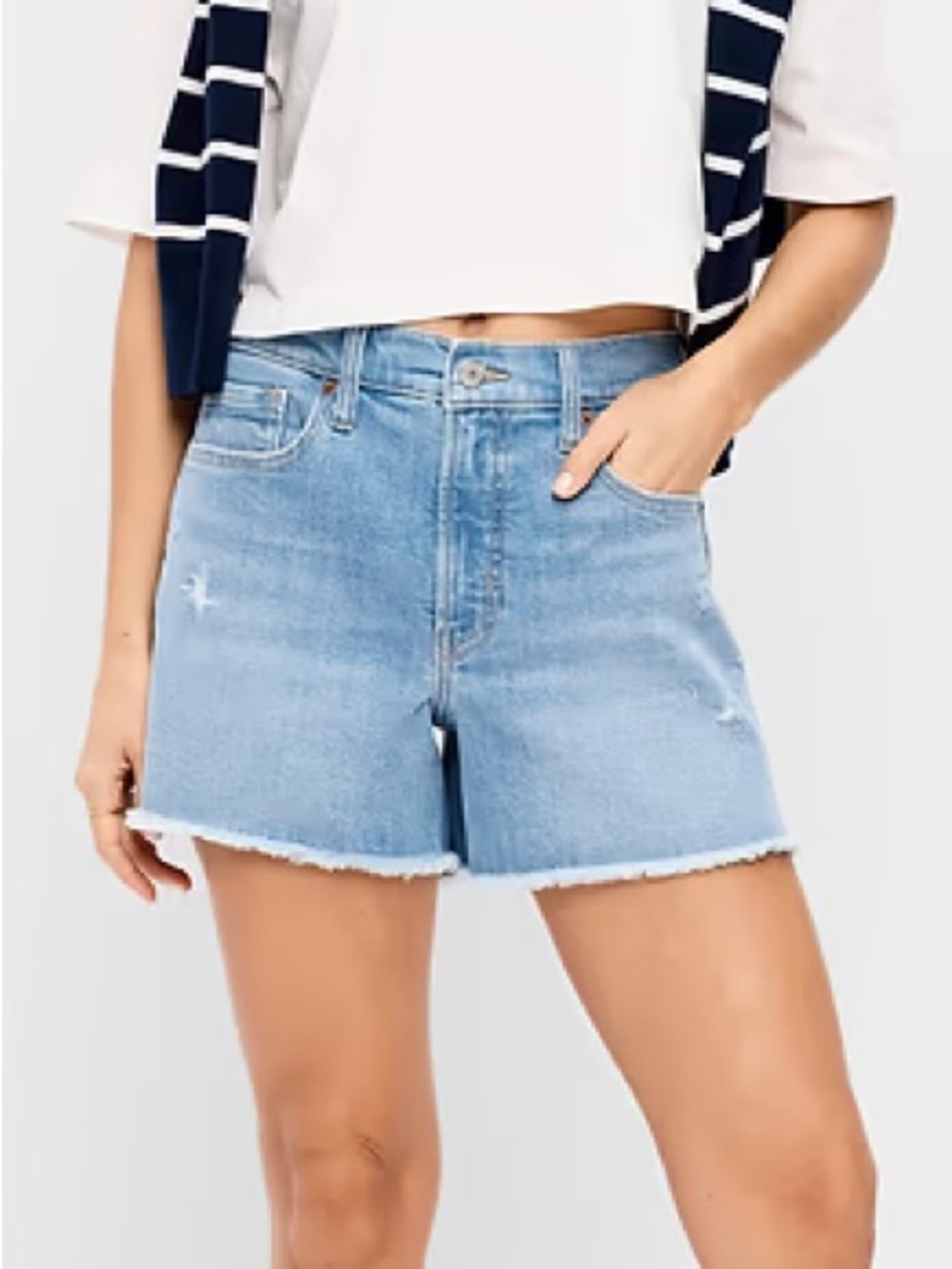 Old Navy Distressed Blue Jean Shorts